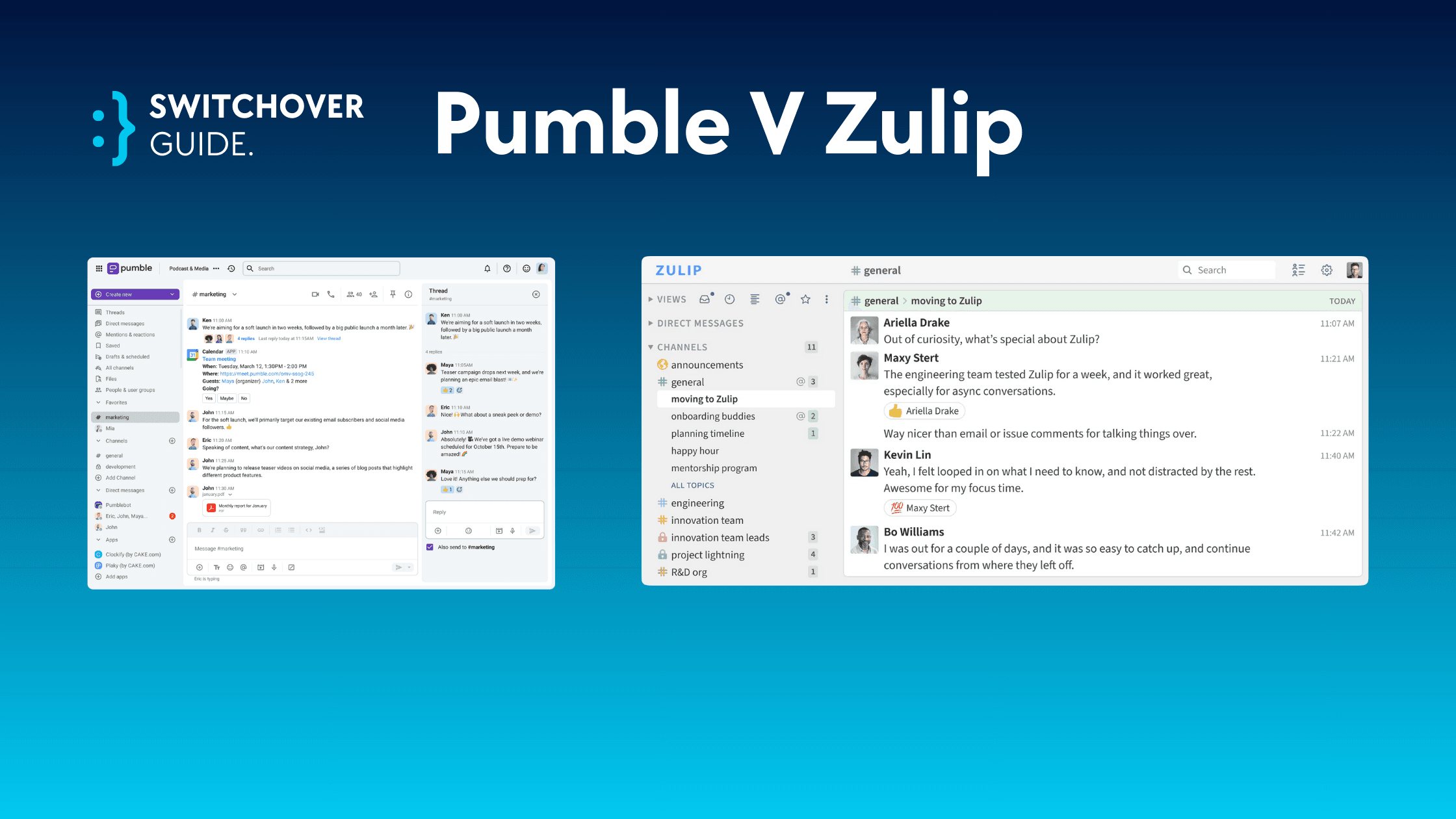 Zulip vs Pumble 2026: Which Budget-Friendly Slack Alternative Is Right for Your Team?